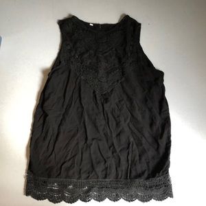 Black tank top